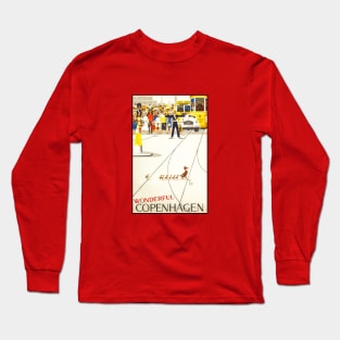 Wonderful Copenhagen travel ad Long Sleeve T-Shirt